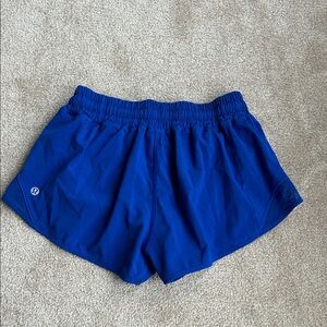 lululemon athletica hotty hot jet stream Blue short Athletic Shorts size 6